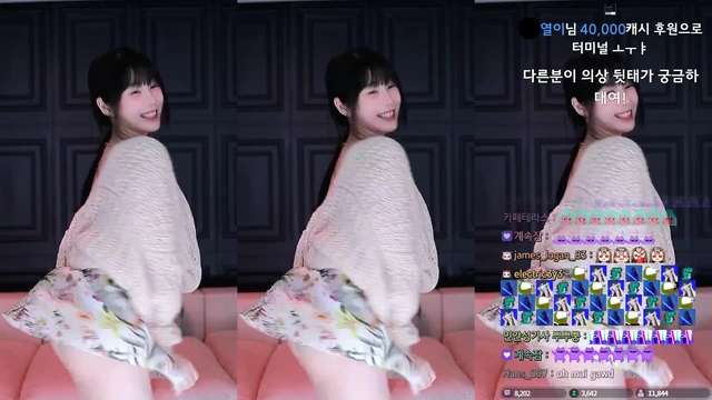 방송사고로 티팬티 보여주는 화끈한 한갱 터미널 리액션