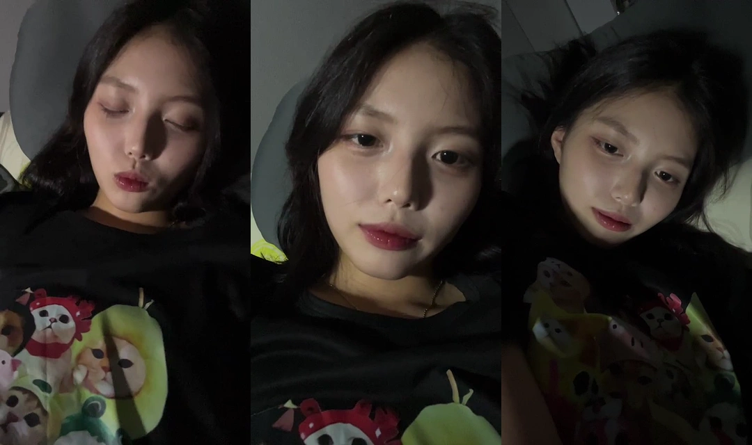 한국 야동 라방중 자위하는 핑크 잠옷녀