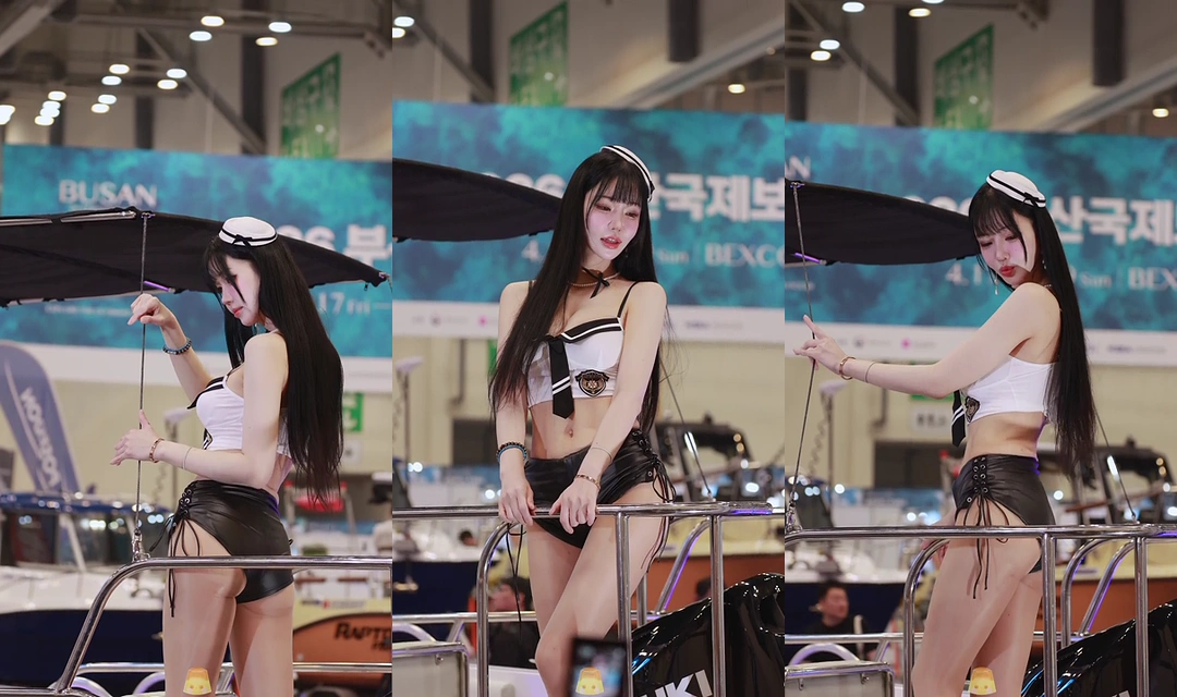 레이싱모델 민한나 쇼걸 서로 의상다른 3편